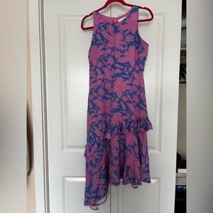 Sam Edelman Side High Low Midi Floral Dress